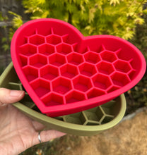 Load image into Gallery viewer, Silicone Slow Feeder Enrichment Heart Bowl